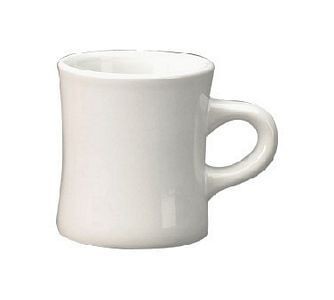 ITI 82245-02 10 oz. European White Vitrified Dinner Mug - 3 doz