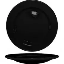 ITI CA-6-B Cancun Black Wide Rim Plate 6-5/8&quot; - 3 doz
