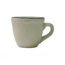 ITI SY-1 Sydney Scalloped Edge Tall Cup with Black Band 8 oz. - 3 doz