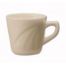 ITI Y-1  York American White Embossed Tall Cup 7 oz. - 1 doz