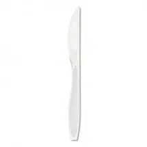 Dart Impress Heavyweight Full-Length Polystyrene White Knife - 1000 pcs