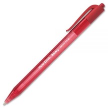 InkJoy 100 RT Retractable Ballpoint Pen, Medium 1mm, Red Ink/Barrel, Dozen