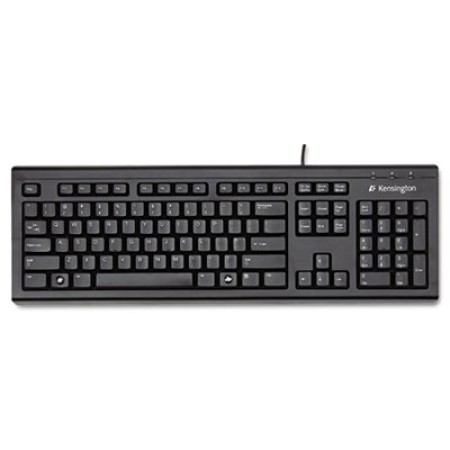 Keyboard for Life Slim Spill-Safe Keyboard, 104 Keys, Black
