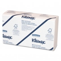 Kleenex Multi-Fold White 1-Ply Paper Towels, 1200/Carton