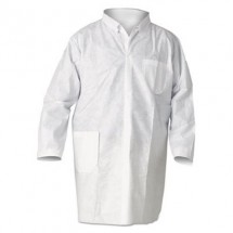 Kleenguard A20 Particle Protection Lab Coats, Medium, White, 25/Carton