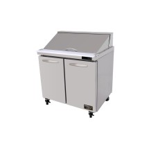 Kool-It Signature KSTM-36-2 Two Section Refrigerated Mega Top Sandwich Prep Table 36&quot;