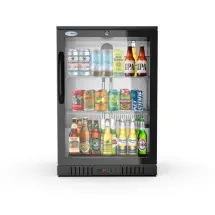 Koolmore BC-1DSW-BK One Glass Door Black Back Bar Refrigerator 24