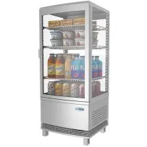 Koolmore CDCU-3C-SV Silver Glass Sided Countertop Display Refrigerator 17&quot;