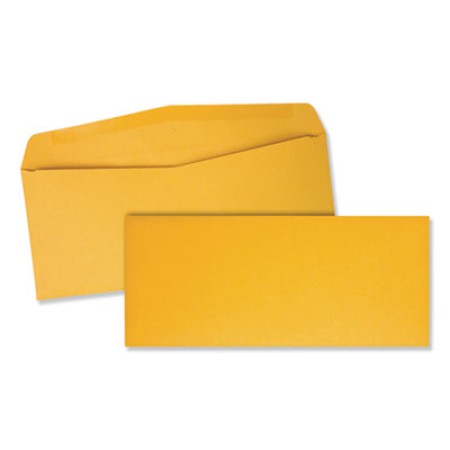 Kraft Envelope, #10, Commercial Flap, Gummed Closure, 4.13 x 9.5, Brown Kraft, 500/Box