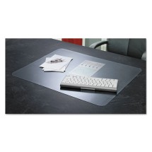 KrystalView Desk Pad with Antimicrobial Protection, 36 x 20, Matte Finish, Clear