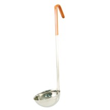 CAC China SSLD-80OR One-Piece Ladle with Orange Handle 8 oz.