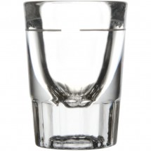 Libbey 5127/S0710 Fluted Whiskey / Shot Glass 1.5 oz. with 3/4 oz. Cap Line - 4 doz