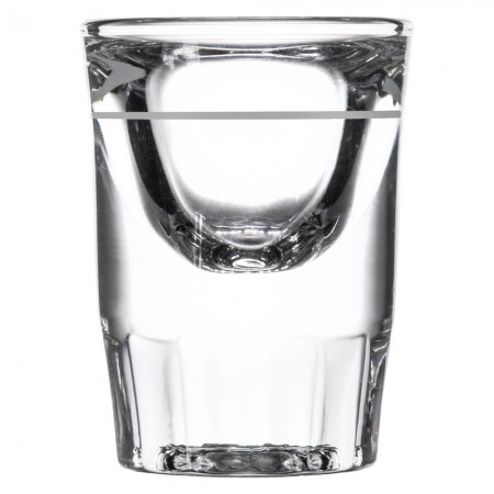 Libbey 5135/S0617 Fluted Whiskey / Shot Glass 1.25 oz. with 1/2 oz. Cap Line - 4 doz