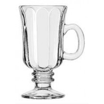 Libbey 5294 Irish Glass Optic Coffee Mug 8.25 oz. - 2 doz