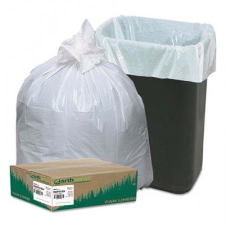 Linear-Low-Density Recycled Tall Kitchen Bags, 13 gal, 0.85 mil, 24