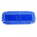 Looped-End Dust Mop Head, Cotton/Synthetic Blend, Blue, 36" x 5
