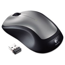 M310 Wireless Mouse, 2.4 GHz Frequency/30 ft Wireless Range, Left/Right Hand Use, Silver/Black