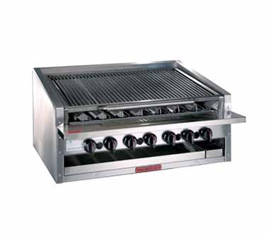 Magikitch'n APM-RMB-648 Countertop Stainless Radiant Gas Charbroiler 48"