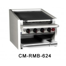 Magikitch'n CM-RMB-624 Countertop Radiant Gas Charbroiler 24&quot;