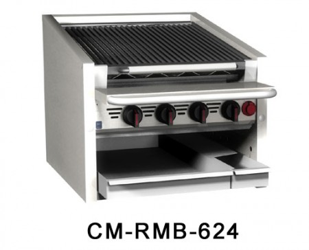 Magikitch'n CM-SMB-660 Countertop Gas Coal Charbroiler 60"