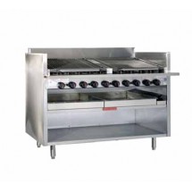Magikitch'n FM-RMB-624 Floor Model Radiant Gas Charbroiler 24&quot;