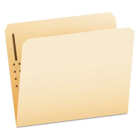 Manila Folders with One Fastener, Straight Tab, Letter Size, 50/Box
