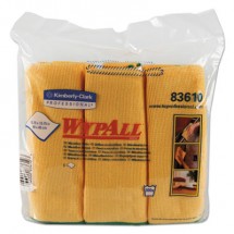 WypAll Reusable Yellow Microfiber Cloths, 15-3/4&quot; x 15-3/4&quot;, 24/Carton