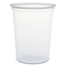 Dart MicroGourmet Clear Plastic Deli Container, 32 oz. - 500 pcs