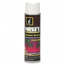 Misty Handheld Air Deodorizer, Summer Breeze, 10 oz. Aerosol, 12/Carton