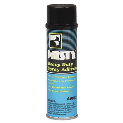 Misty Heavy-Duty Adhesive Spray, 12 oz., Aerosol, 12/Carton