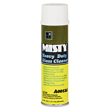 Misty Heavy Duty Glass Cleaner, Citrus, 20 oz., Aerosol, 12/Carton