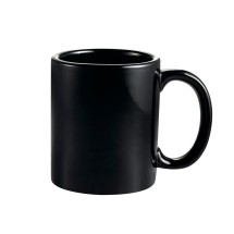 CAC China MUG-10-BLK Mug Collection Black Mug 10 oz., 3 1/2&quot;  - 3 doz