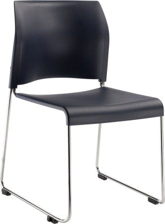 National Public Seating 8804-11-04 Cafetorium Blue Plastic Stack Chair