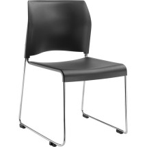 National Public Seating 8820-11-20 Cafetorium Charcoal Plastic Stack Chair