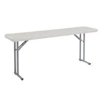 National Public Seating BT1872 Heavy Duty Seminar Folding Table,  Speckled Gray 18&quot; x 72&quot;  