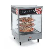 Nemco 6451-2 3-Tiered Self-Serve Rotating Pizza Merchandiser 18&quot; Racks - 120V