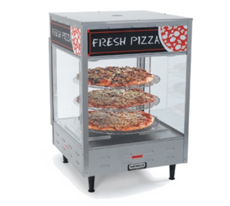 Nemco 6451 Rotating 3-Tiered Pizza Merchandiser 18" Racks 120V