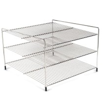 Nemco 66793 Three Tier Shelf System for 6455 Pizza and Hot Food Merchandisers 19&quot;