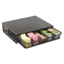Safco Black One Drawer 5 Compartment Hospitality Organizer, 