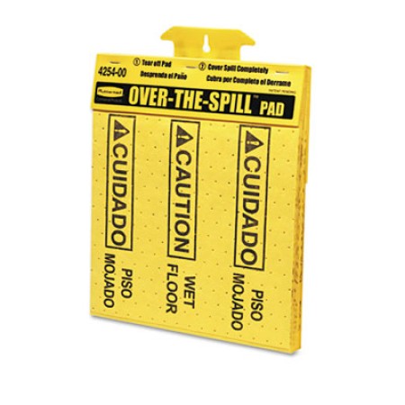 Over-The-Spill Pad Tablet with 25 Pads, Yellowith Black,14 x 16 1/2