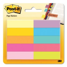 Page Flag Markers, Assorted Bright Colors, 50 Sheets/Pad, 10 Pads/Pack