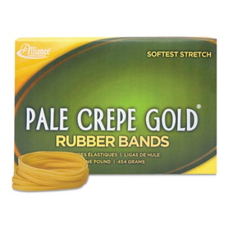 Pale Crepe Gold Rubber Bands, Size 117B, 0.06