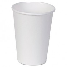 Dixie White Hot Paper Cups, Hot, 12  oz., White, 50/Sleeves, 20 Sleeves/Carton 