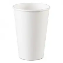 Dixie White Paper Hot Cups, ,16  oz., 1000/Carton