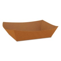 Paper Food Baskets, Brown Kraft, 2 Lb. Capacity, 1000/Carton