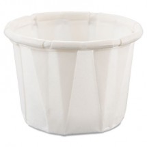 Dart Treated-Paper White Portion Cups, .5  oz. - 5000 pcs