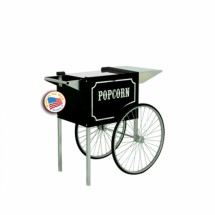 Paragon 3070820 Medium 1911 Black and Chrome Cart for 6 and 8 oz. Popcorn Machines