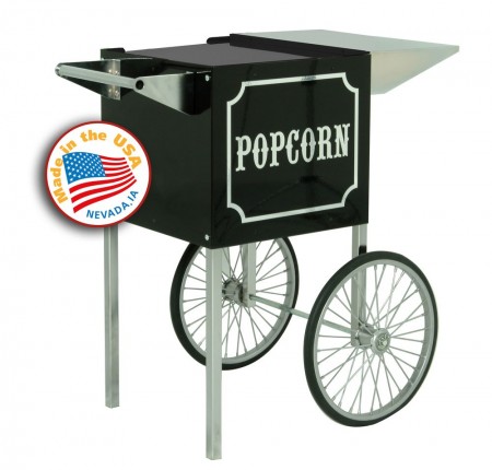 Paragon 3080820 Small 1911 Black and Chrome Cart for 4 oz. Popcorn Machine
