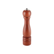CAC China PMW1-10BN Wooden Pepper Mill Brown 10&quot; H
