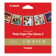 Photo Paper Plus Glossy II, 8.5 x 11, Glossy White, 20/Pack
